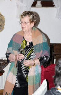 Käthe Becker bedankt sich für die Glückwünsche