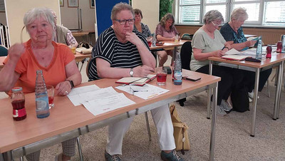 Die Vorstandsmitglieder (v. l.): Veronika Beck, Gudrun Tiedge, Birgit Jungtorius und Ingrid Arndt. Foto: Monika Lück